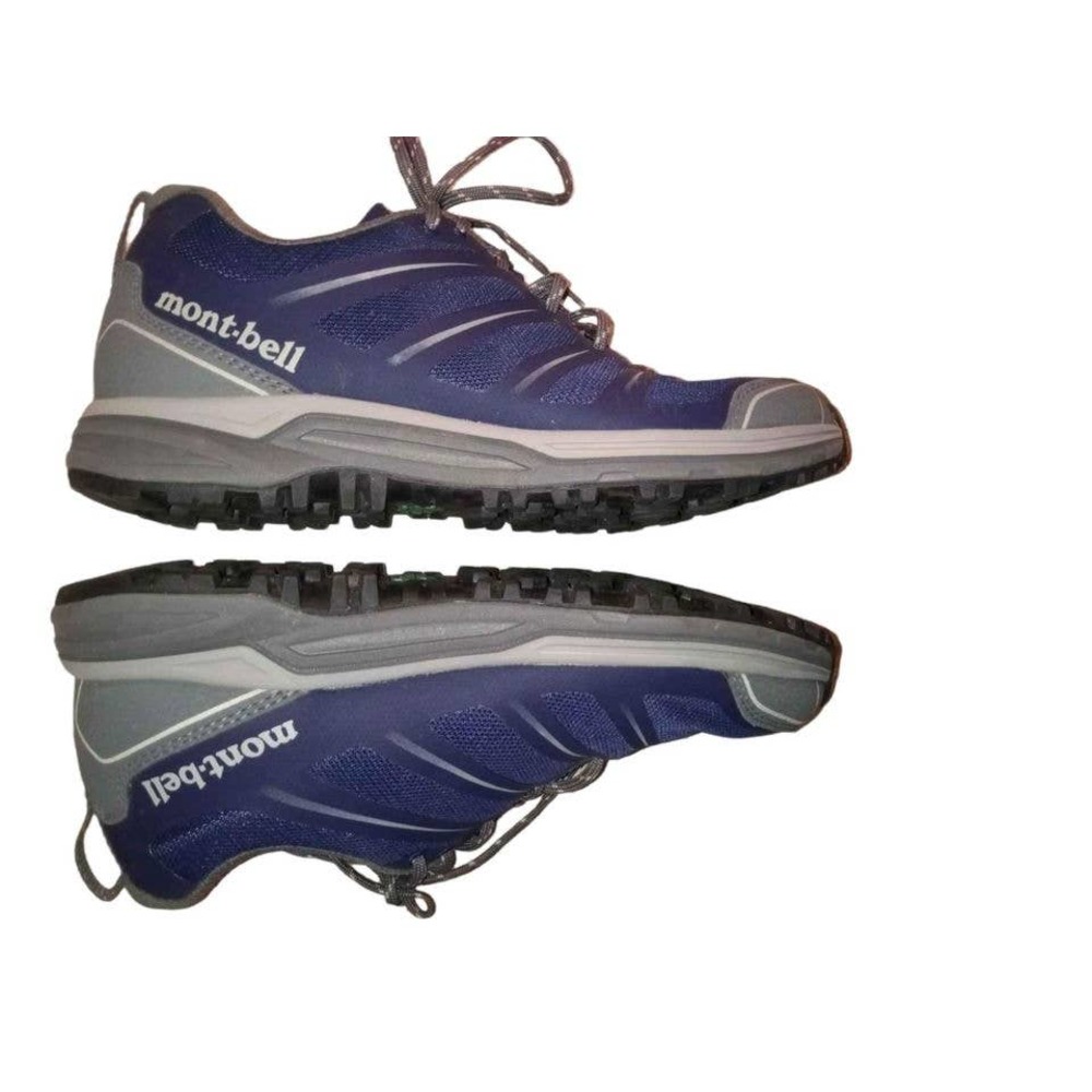Mont-Bell Hiking Trail Gripper Shoes Low-Cut Sneakers Size 7.5 Navy Blue
